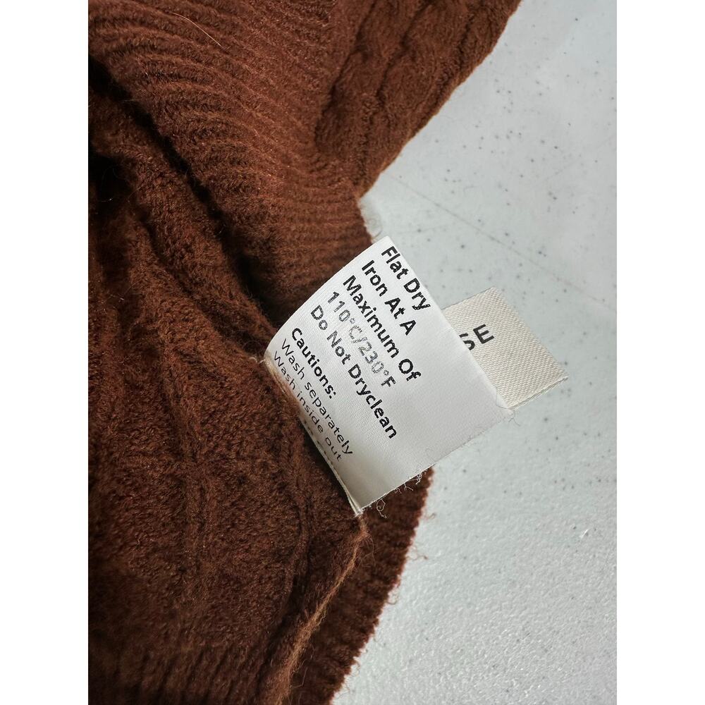 Commense Sweater Size Small Oversized Cableknit C… - image 7